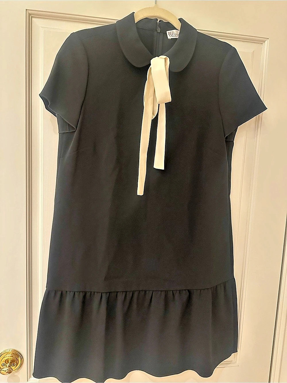 Red Valentino Black Mini Dress - Drop Waist - Like New